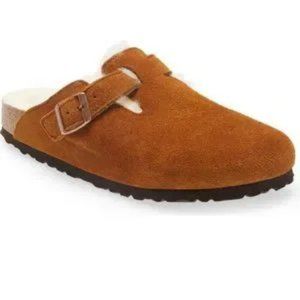 Birkenstock Boston shearling slip-ons Size 36